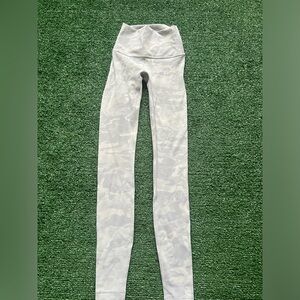 Lululemon White Camo Leggings